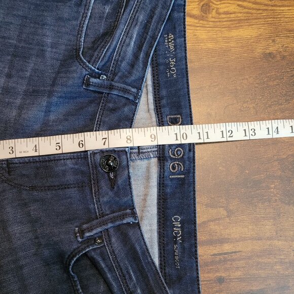 DL1961 Jeans Size 29 Cindy Slim Bootcut Low Rise Dark Wash Denim Western - Picture 9 of 12